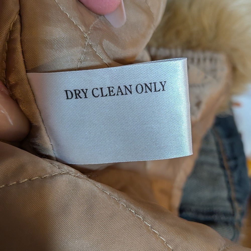 Boho Western Cowgirl Y2K Penny Lane Denim Faux Fur Lined M Trucker Zip Jacket - Picture 11 of 13